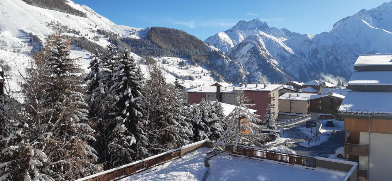 Charmant Studio 4 Pers Plein Centre Parking Prive Les Deux Alpes Dış mekan fotoğraf
